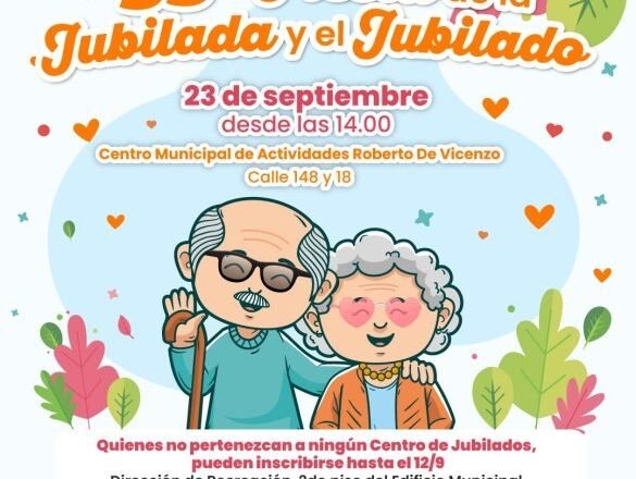 Se viene la 33° Fiesta del Jubilado y la Jubilada en Berazategui