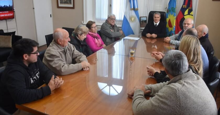 Chacabuco: El intendente Golía recibió a las autoridades de la Asociación de Jubilados y Pensionados