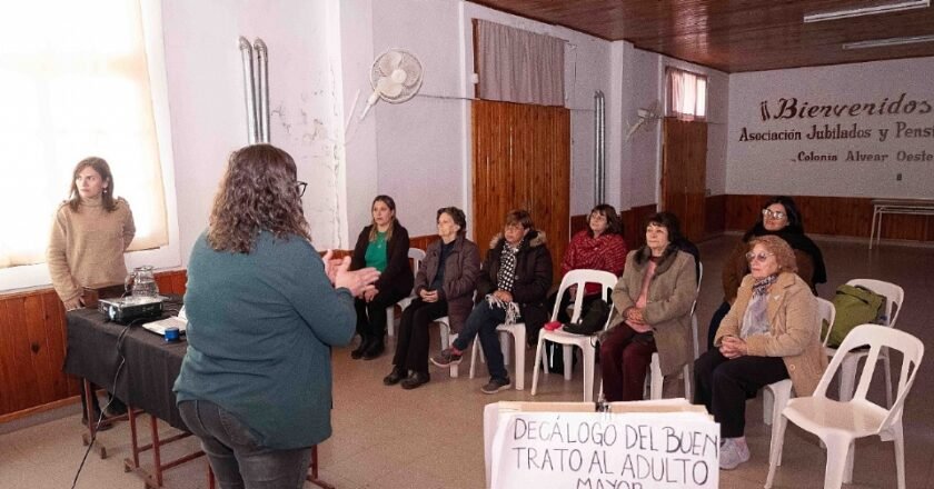 Mendoza: “Juntos por un Buen Trato” en centros de jubilados de Alvear