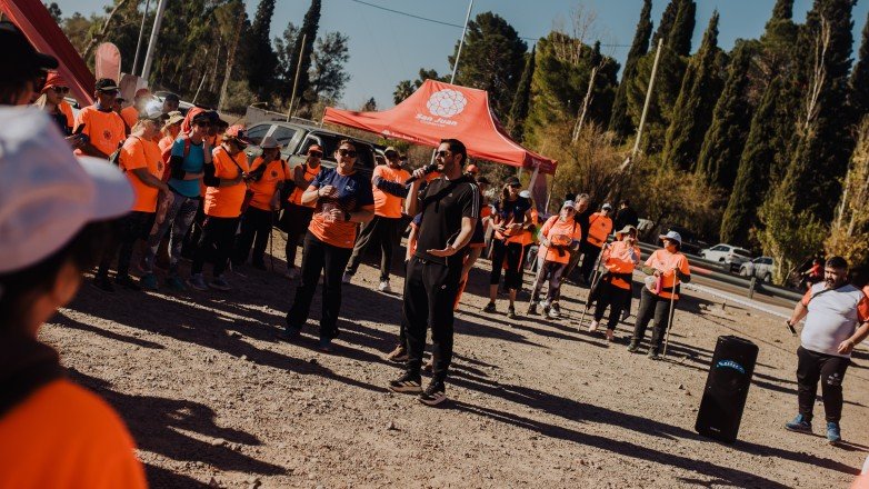 San Juan: Personas mayores recorrieron el circuito Las Antenas con el programa “Adultos Saludables”