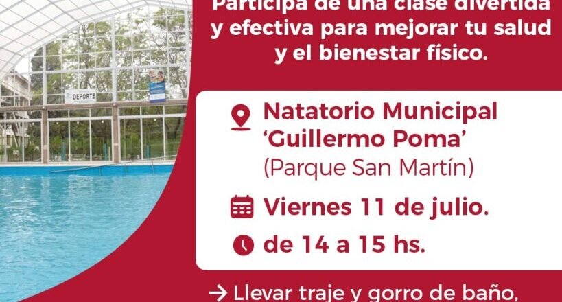 San Salvador de Jujuy: un “Viernes Agua Fitness” para adultos mayores