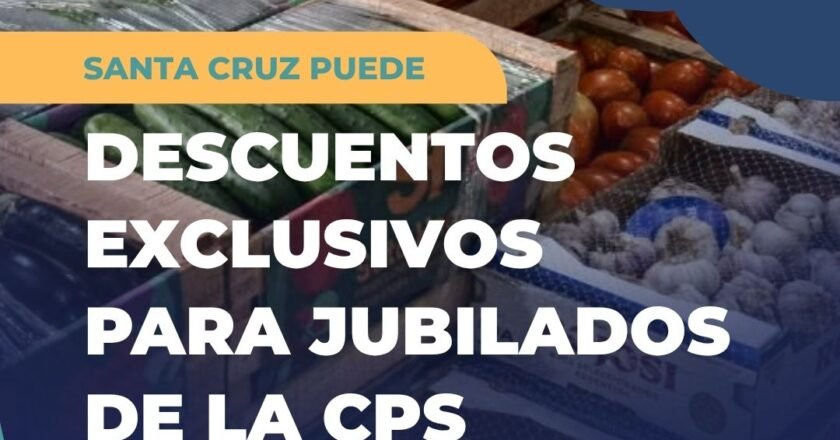 Jubilados y pensionados de la CPS de Santa Cruz con descuentos en frutas y verduras