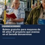 La provincia de Buenos Aires implementará un boleto gratuito para mayores de 65 años